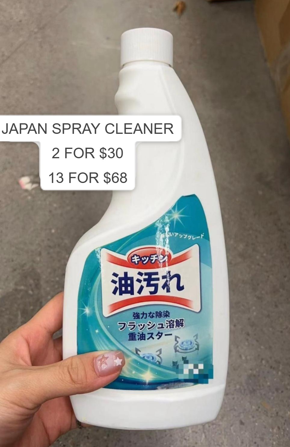 (13) JAPAN SPRAY CLEANER + (13) FOC SPRAY HEAD