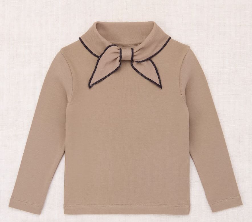 Misha & Puff 滾邊領結長袖上衣 Scout Top - Brut