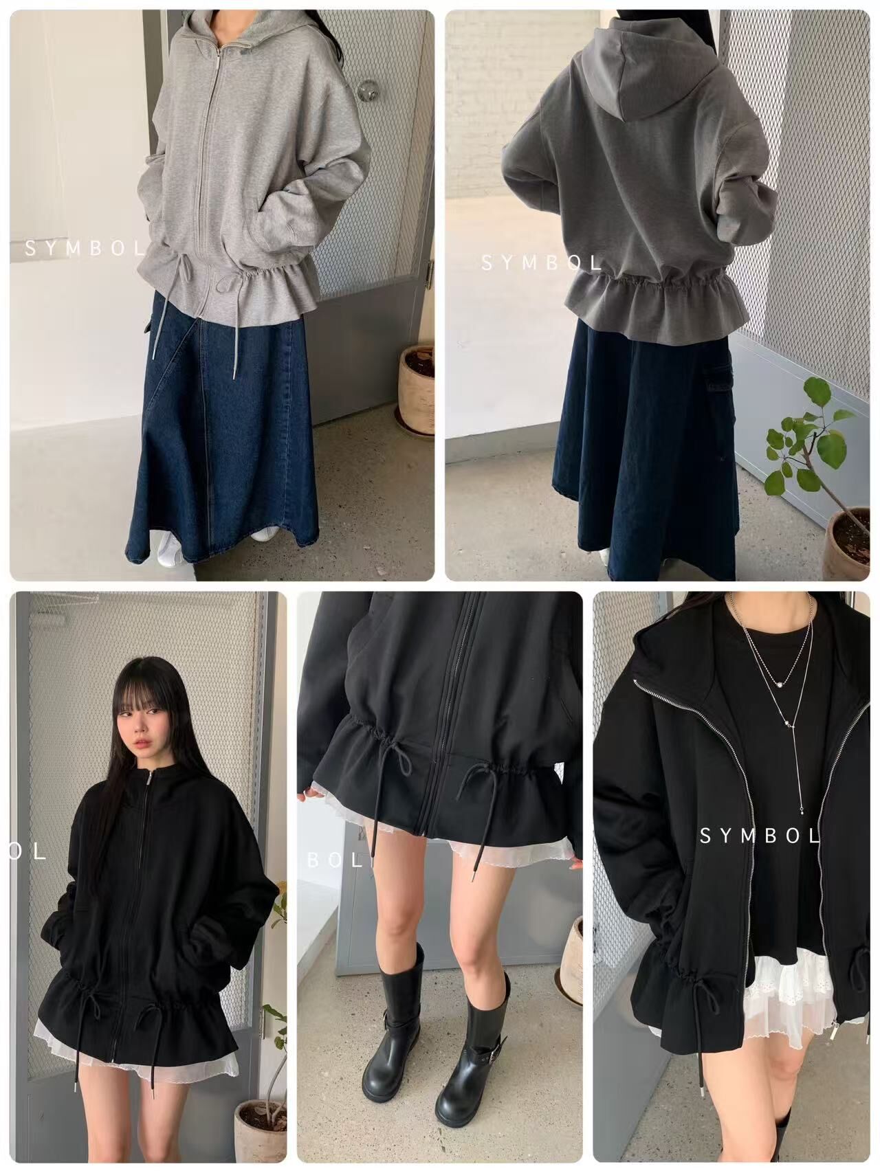 🥰K3501  ▶️連帽大外套 👉B:cm L:cm