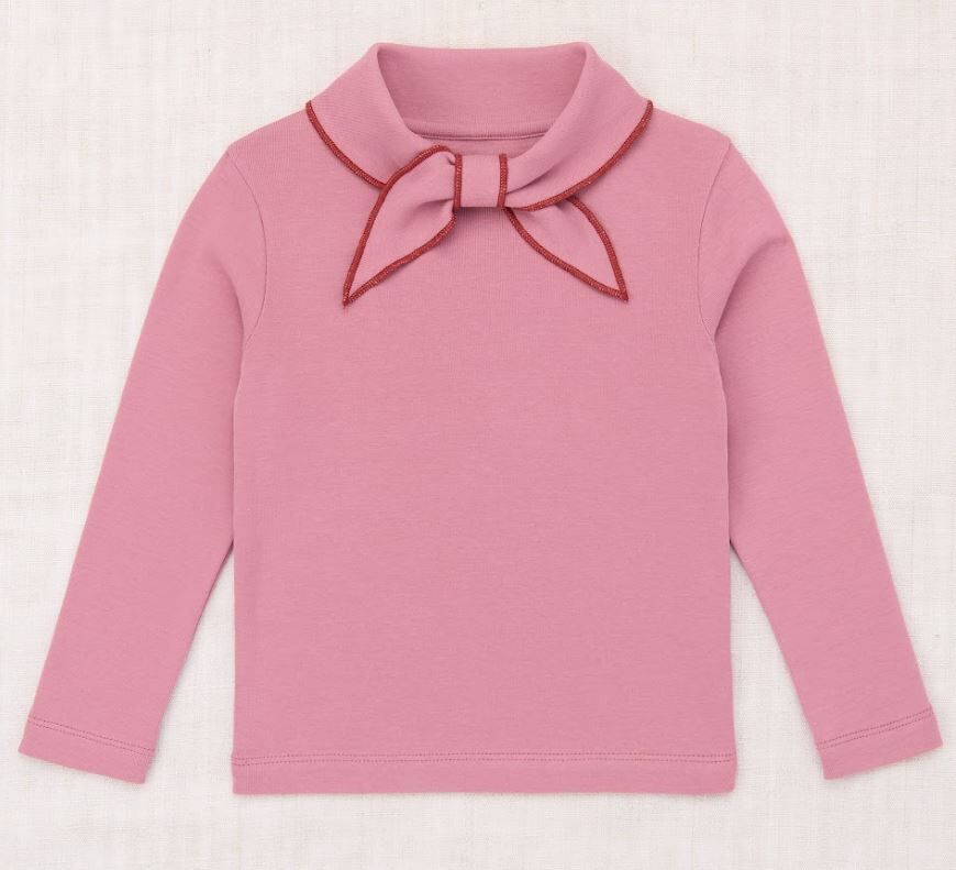 Misha & Puff 滾邊領結長袖上衣 Scout Top - Antique Rose
