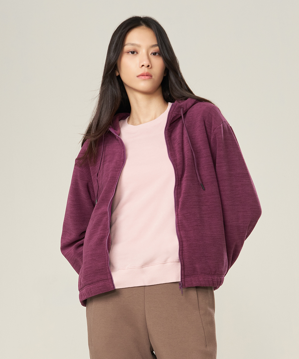 YA系列 超細刷絨女連帽外套 UE036725