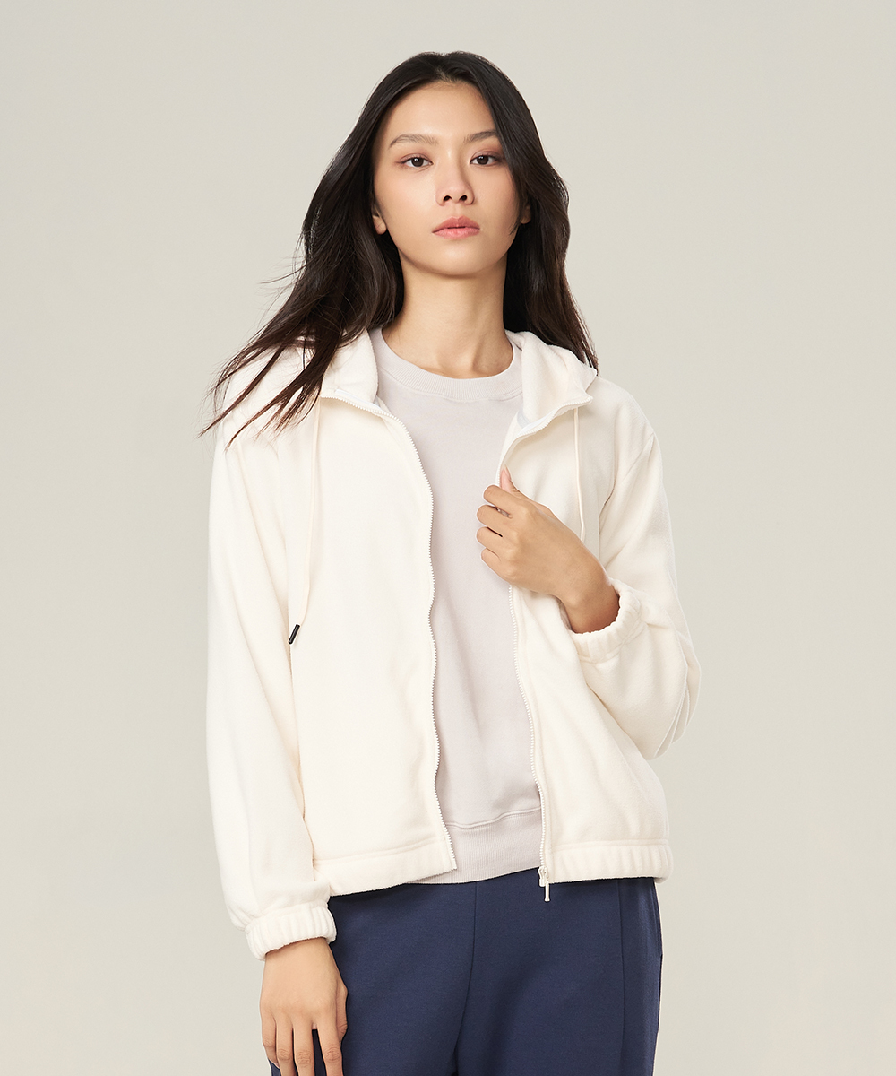 YA系列 超細刷絨女連帽外套 UE036725