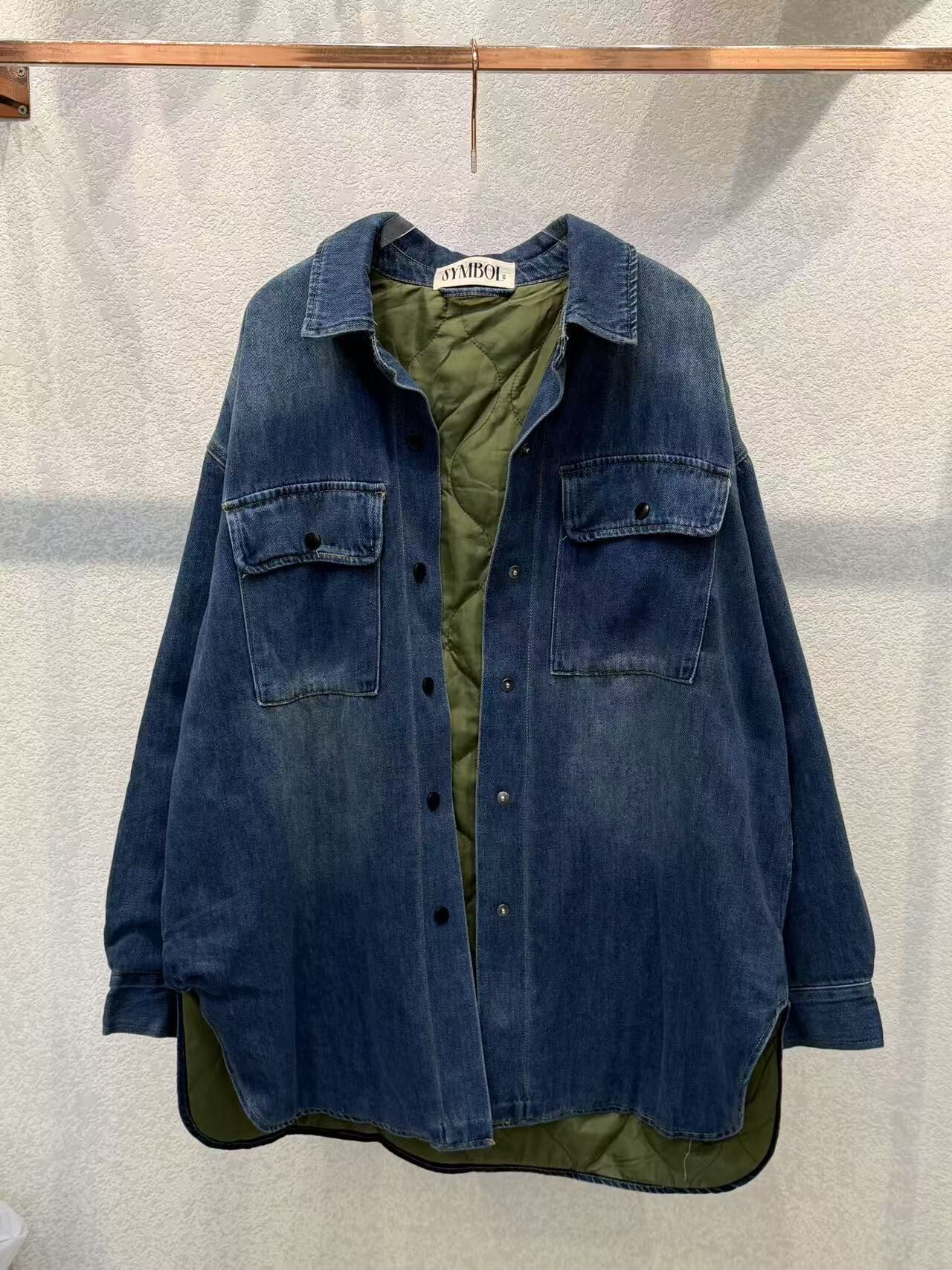 🥰K3509  ▶️厚牛仔外套 👉B:cm L:cm