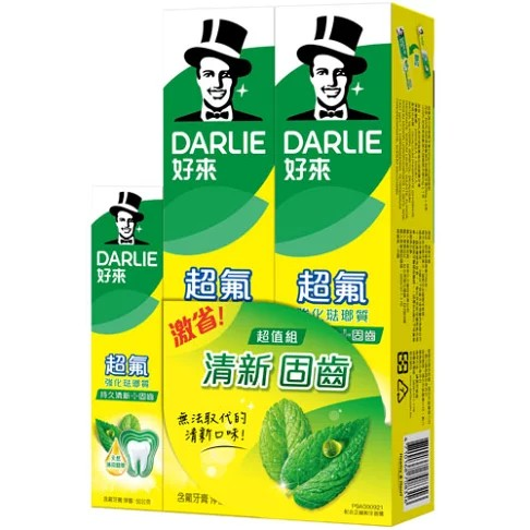 【好來】超氟潔齒牙膏 250g (2入)+50g