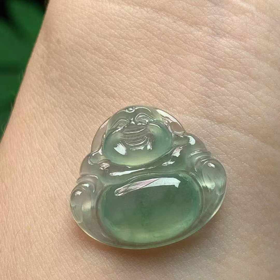 923357 翡翠冰種晴底佛公