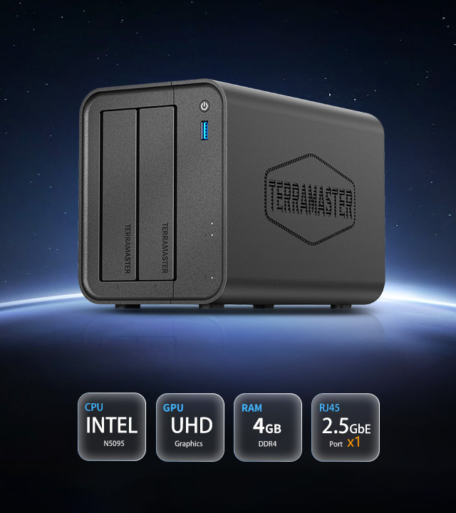 試用のみ「TerraMaster F2-425」 2ベイ NAS レビュー】設定も簡単！AI