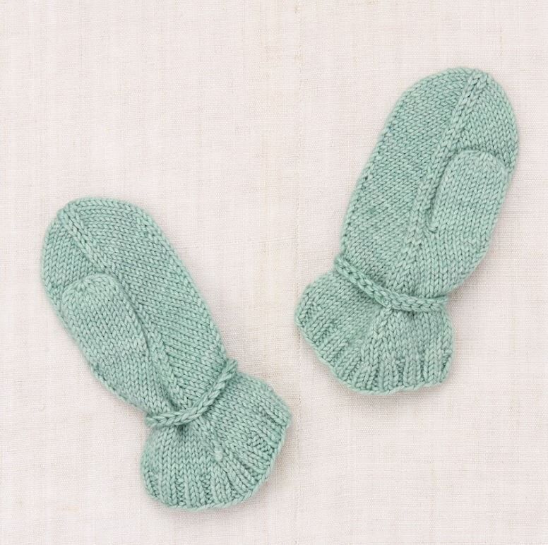 Misha & Puff  羊毛綁結手套  Snowshoe Hare Mittens - Sage