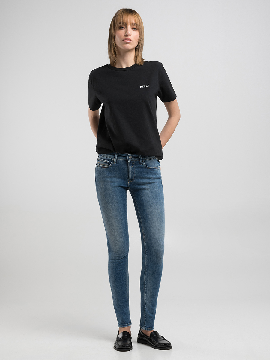 NEW LUZ 高腰緊身丹寧牛仔褲