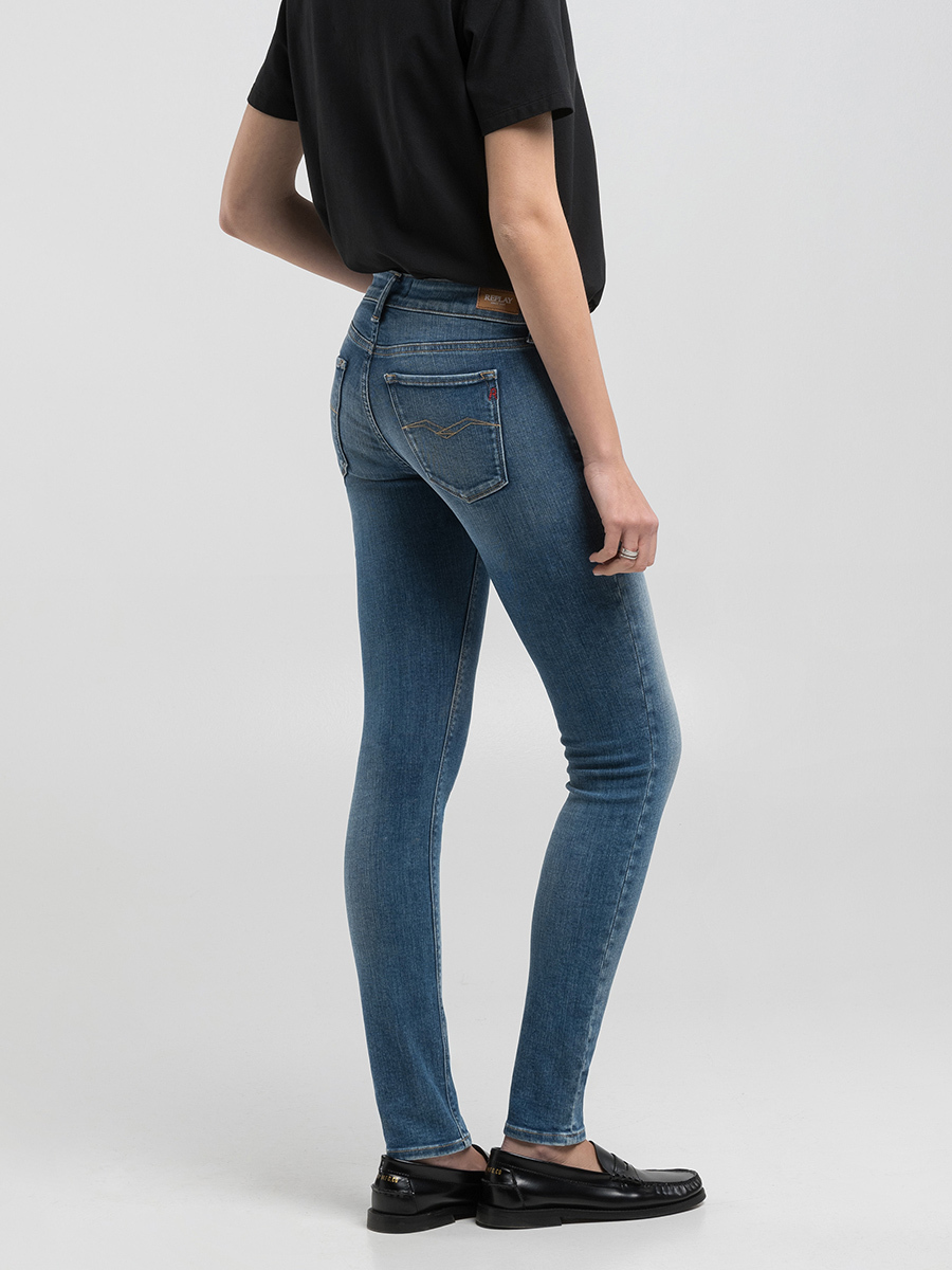 NEW LUZ 高腰緊身丹寧牛仔褲