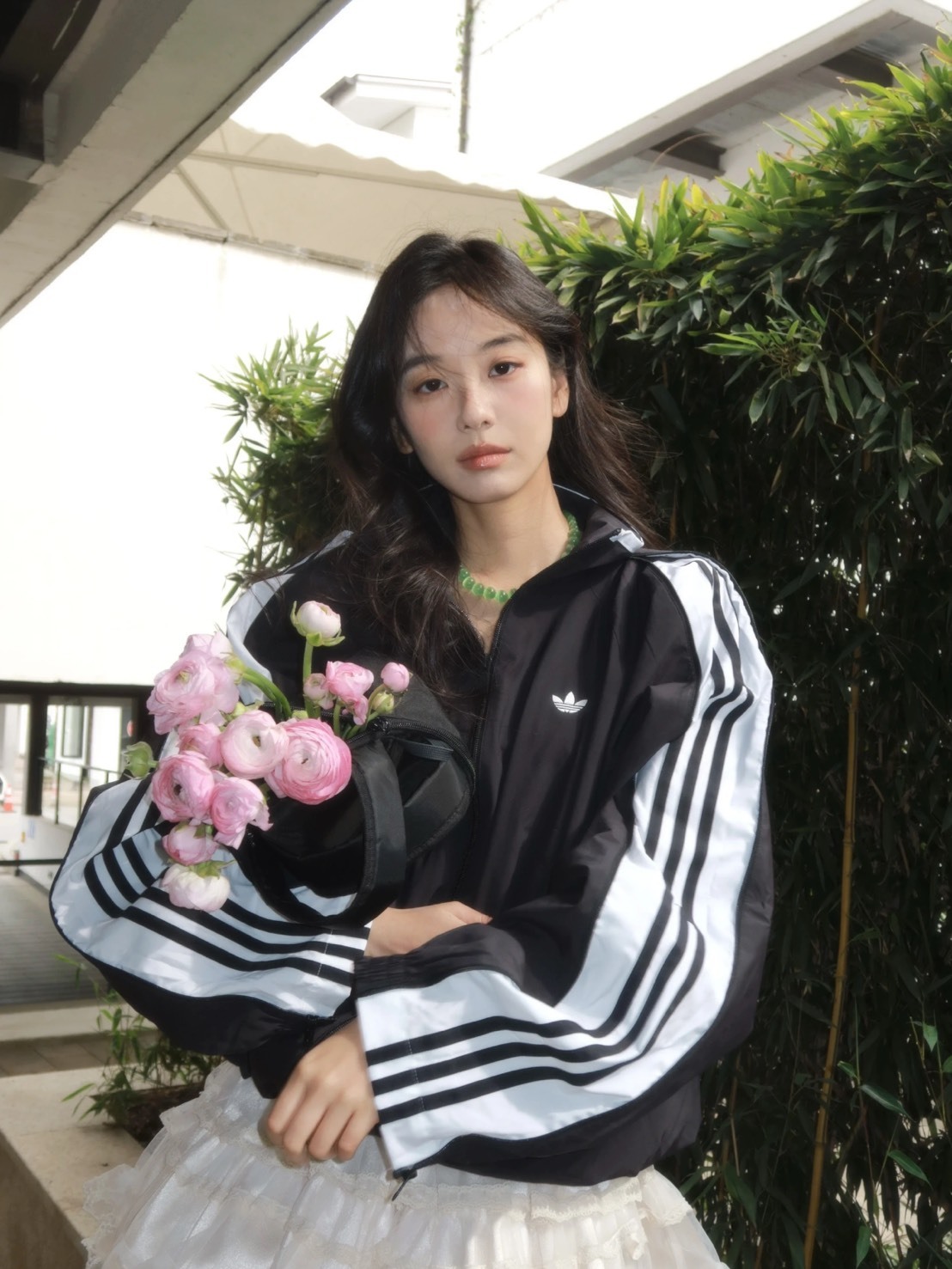 ADIDAS ORIGINALS 巴黎世家 平替款 三線外套 寬褲