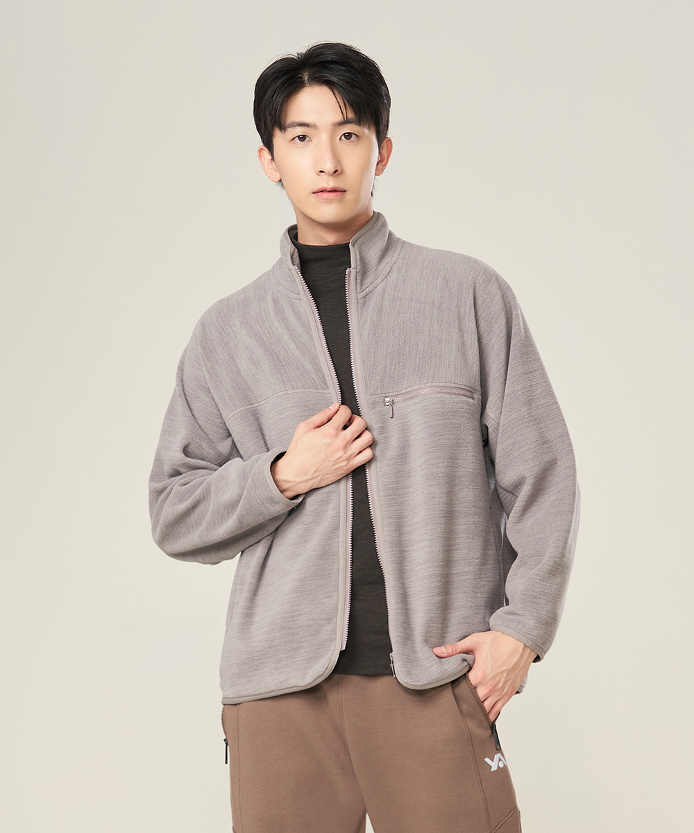 YA系列 超細刷絨男立領外套 UE135325