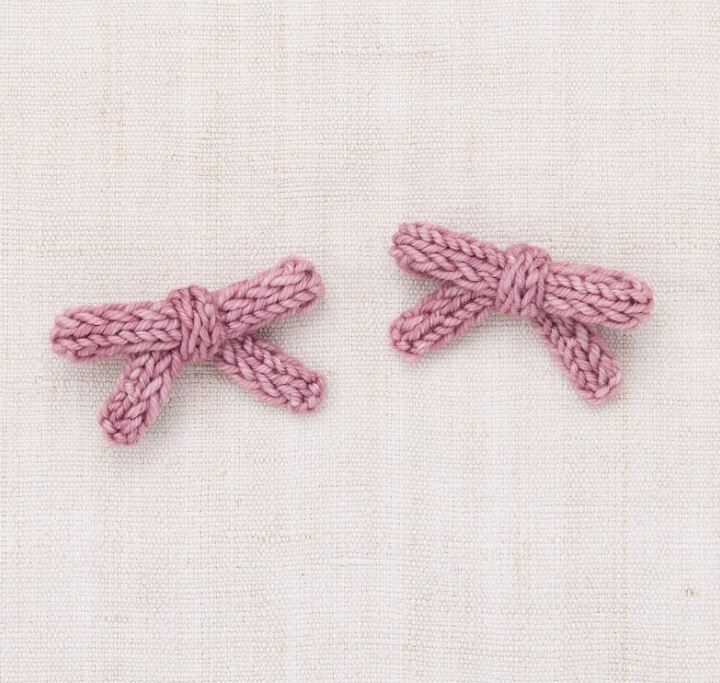 Misha & Puff  編織蝴蝶結髮夾 Goldie Bow Set - Antique Rose