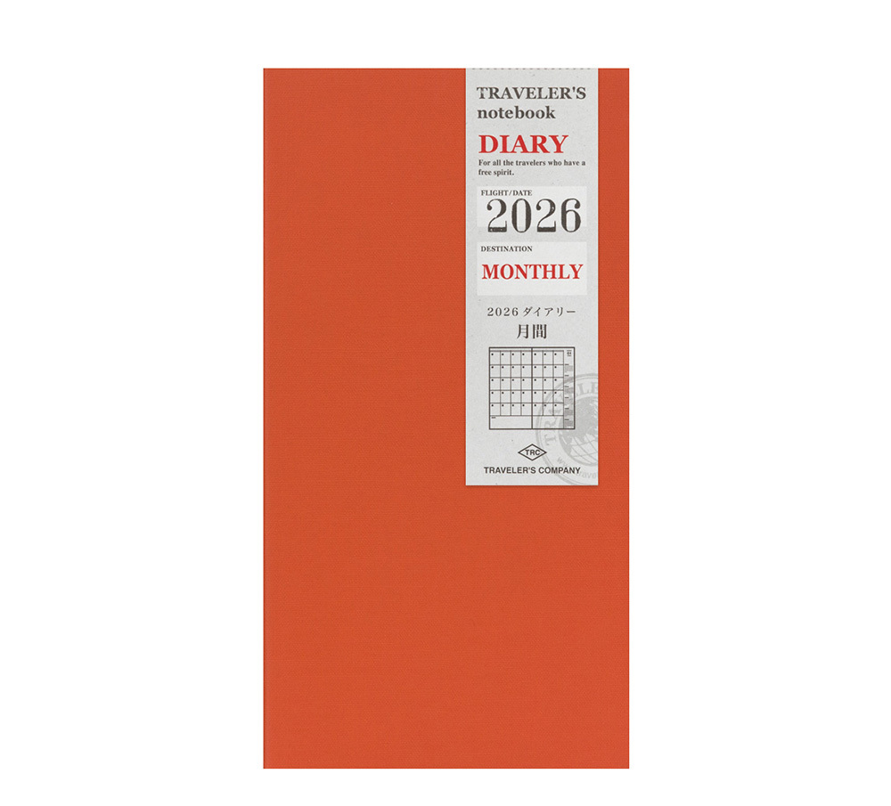 TN 2026 月間手帳 Traveler's Notebook 旅人筆記本