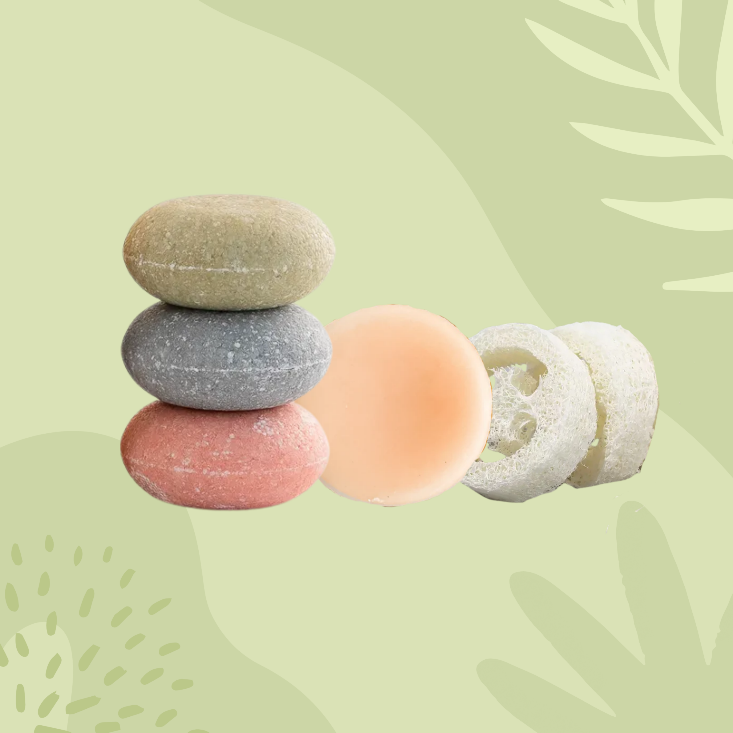 【優惠組合】潔淨柔順全護組｜CLOEE洗髮餅60g三入＋不廢護髮餅＋贈絲瓜絡皂盤2入