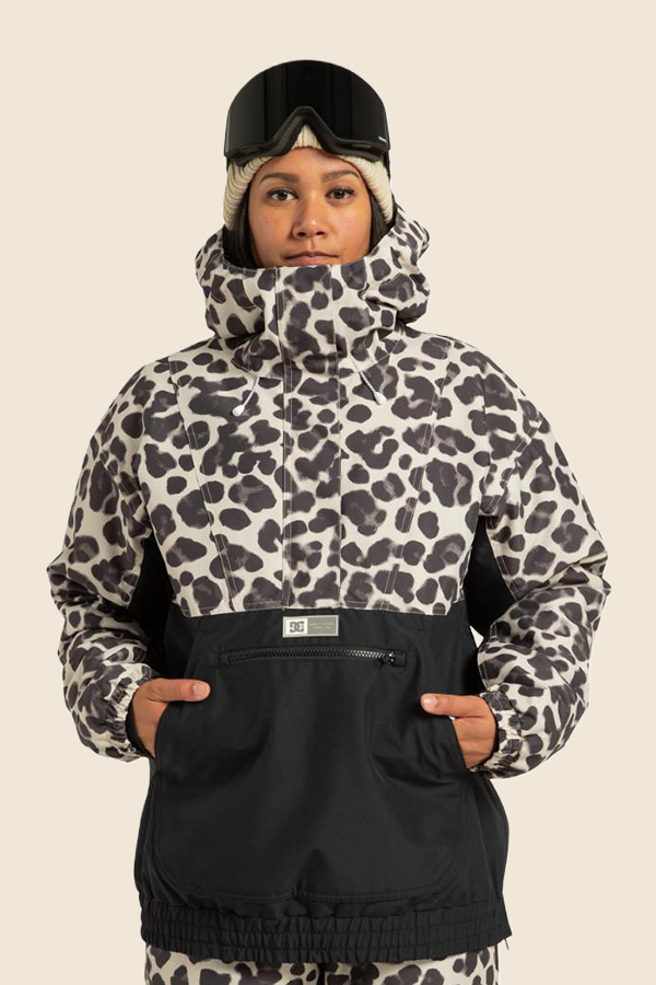 DC SHOES - 女款 CHALET ANORAK 專業滑雪外套（豹紋）
