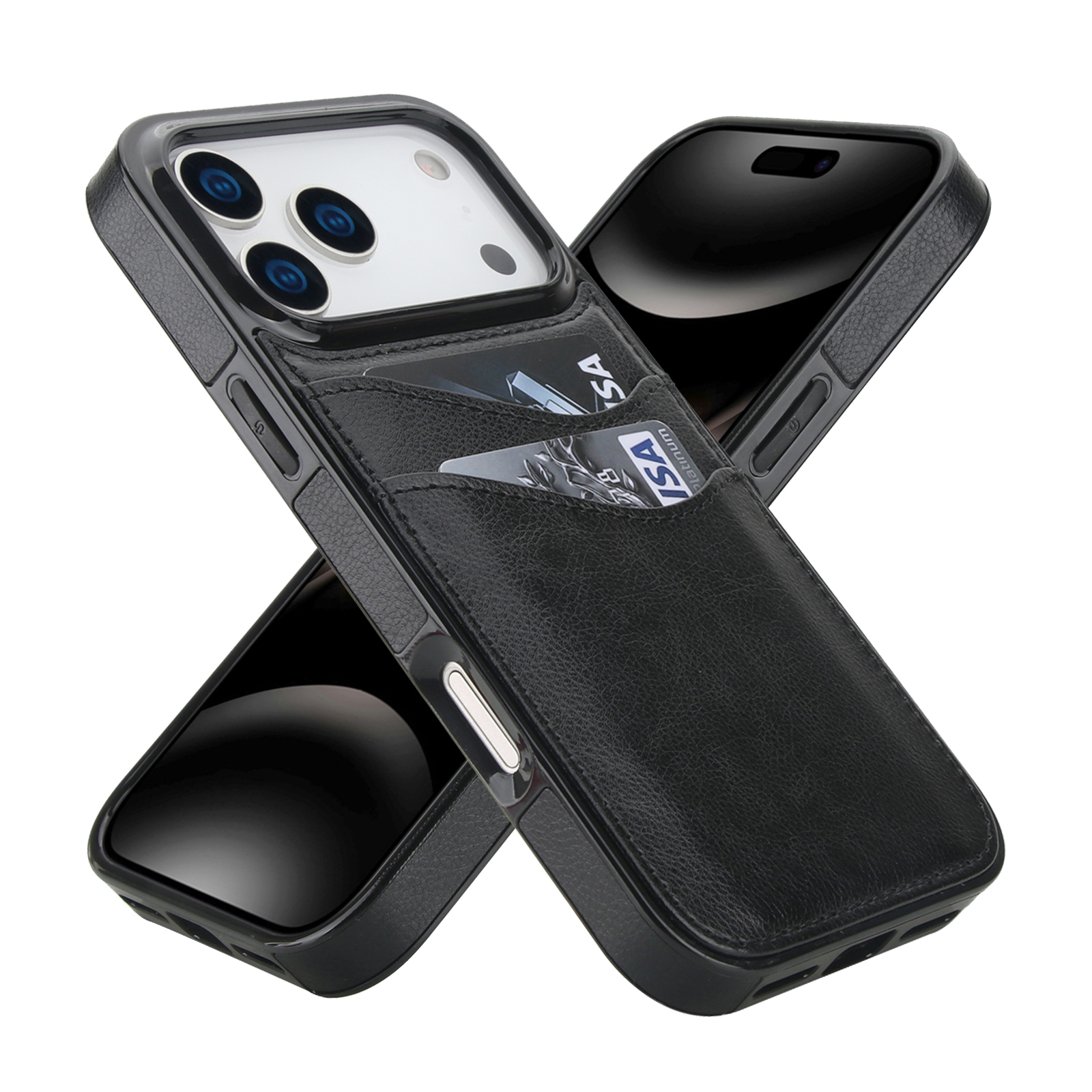 XPRO - Slim Card Clip - iPhone 17 Case 貼身防撞皮革插卡手機保護殼