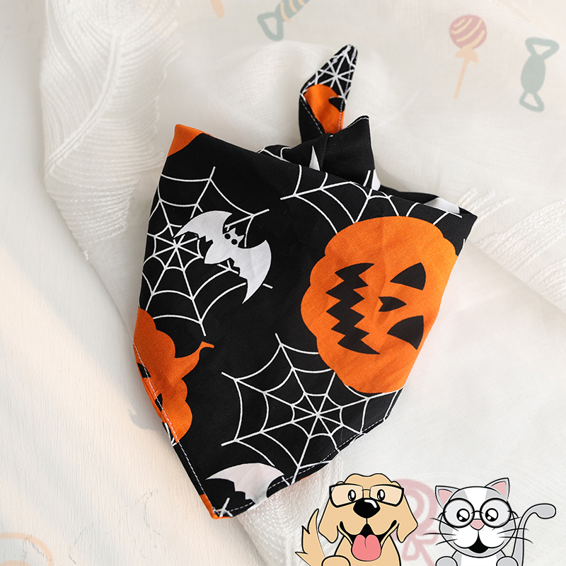 萬聖節寵物三角巾 (黑色)
