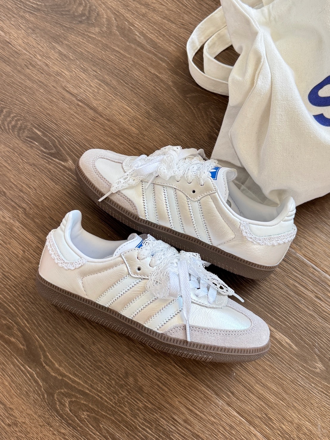 特殊定制款 ADIDAS ORIGINALS SAMBA OG 蕾絲 花邊 芭蕾 德訓鞋