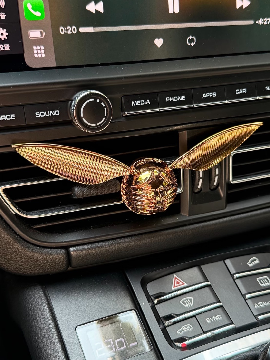 哈利波特 聯名款 金色飛賊 車載香薰 禮盒組