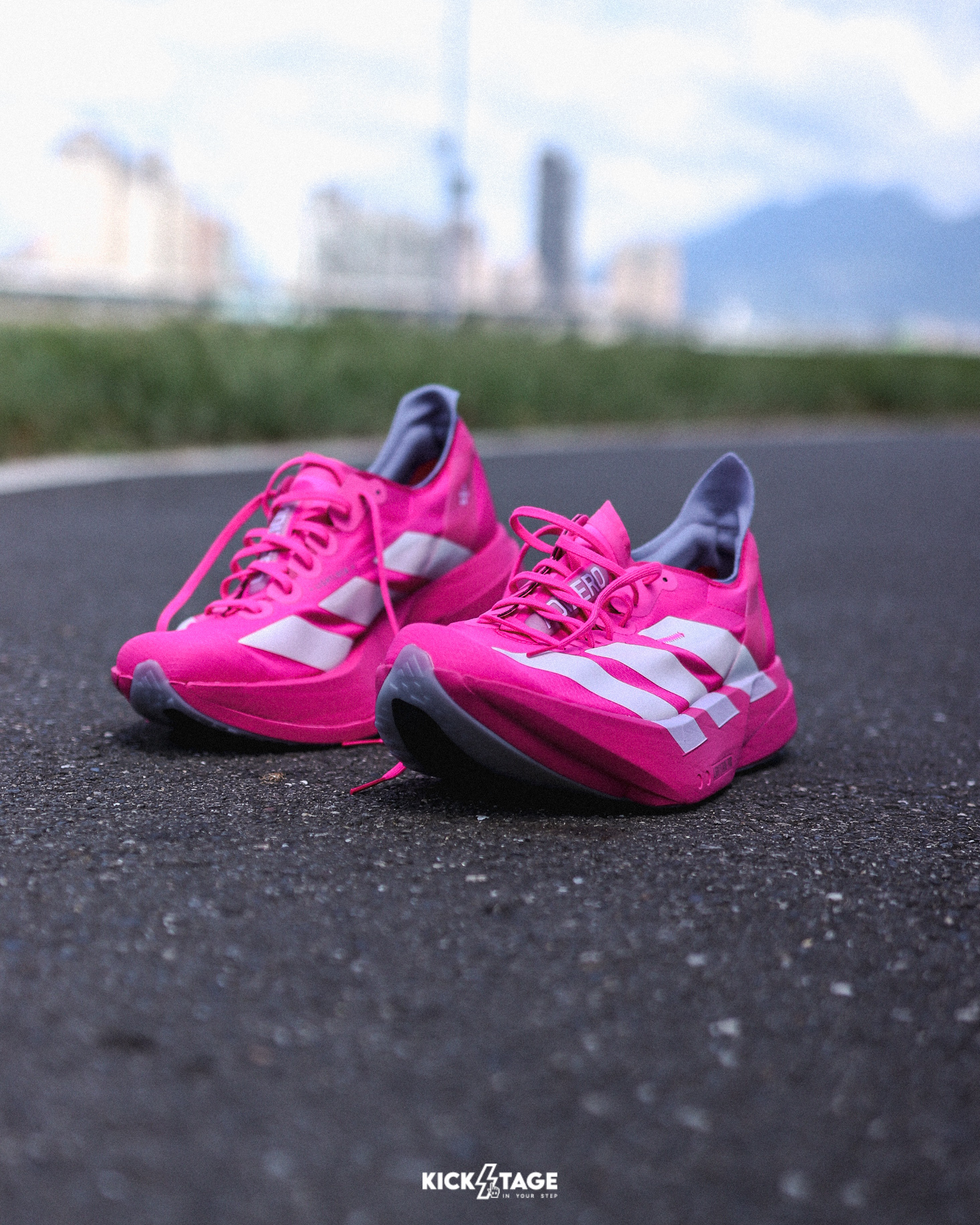 ADIDAS ADIZERO PRO 4 'Shock Pink' 桃紅 輕量 回彈 馬拉松 跑鞋【JR1269】