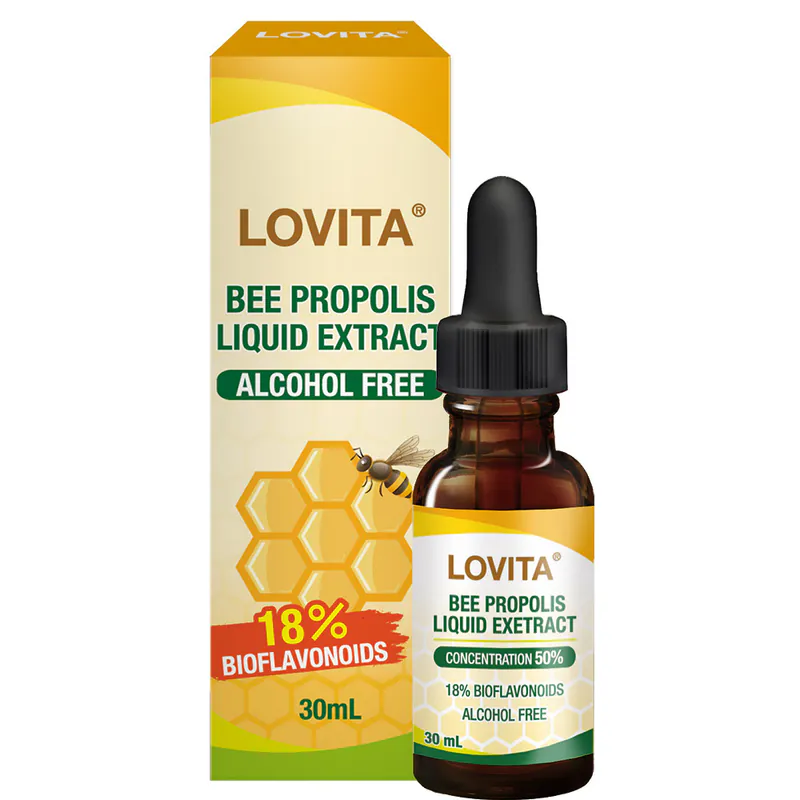 LOVITA愛維他 加拿大蜂膠滴液(18%生物類黃酮)(30ML/瓶)