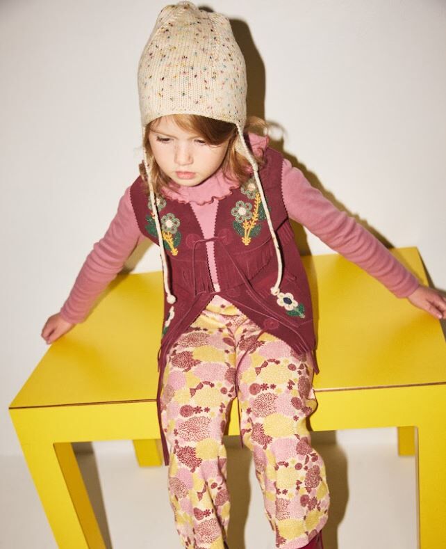 Misha & Puff 荷葉領長袖上衣 Paloma Top - Antique Rose