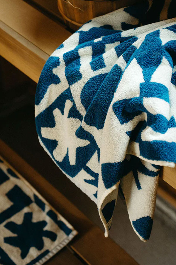 SLOWTIDE - UPTON 浴巾 （海軍藍）