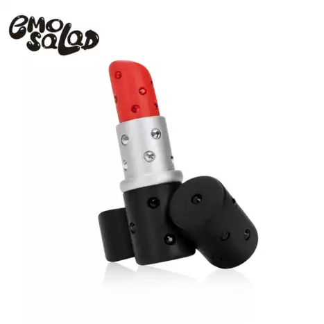 EMOSALAD 3D列印表情包亮鑽口紅戒指