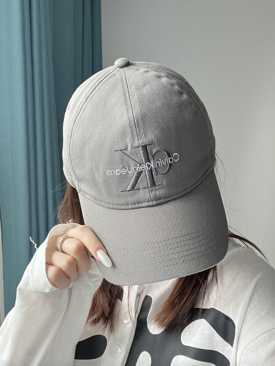 CALVIN KLEIN CK刺繡鴨舌帽