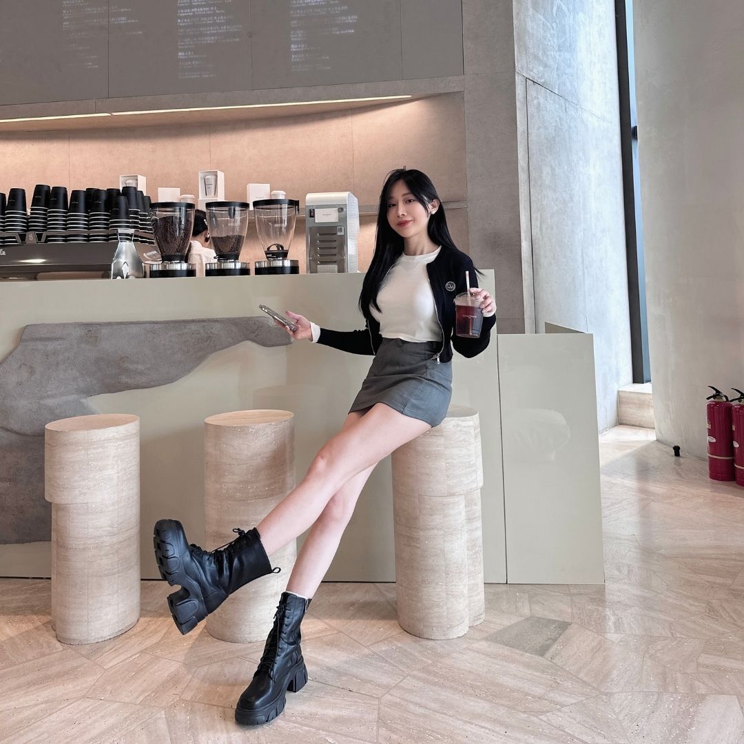 【DOMISS自訂】簡約Logo雙拉鏈針織 長袖 針織外套 針織 miu系外套 (現貨)