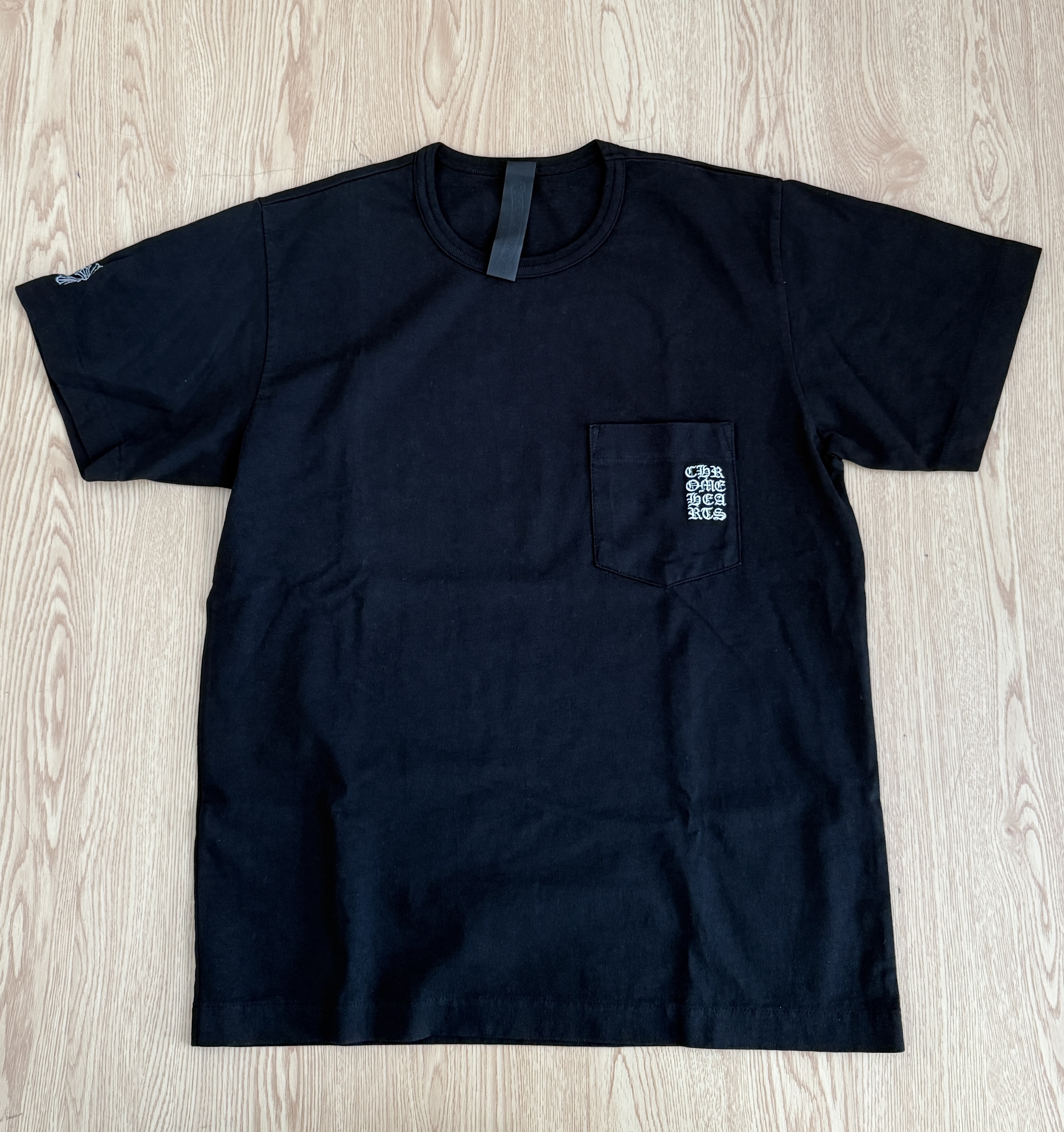 Chrome hearts 梵文 刺繡 十字架 logo tee