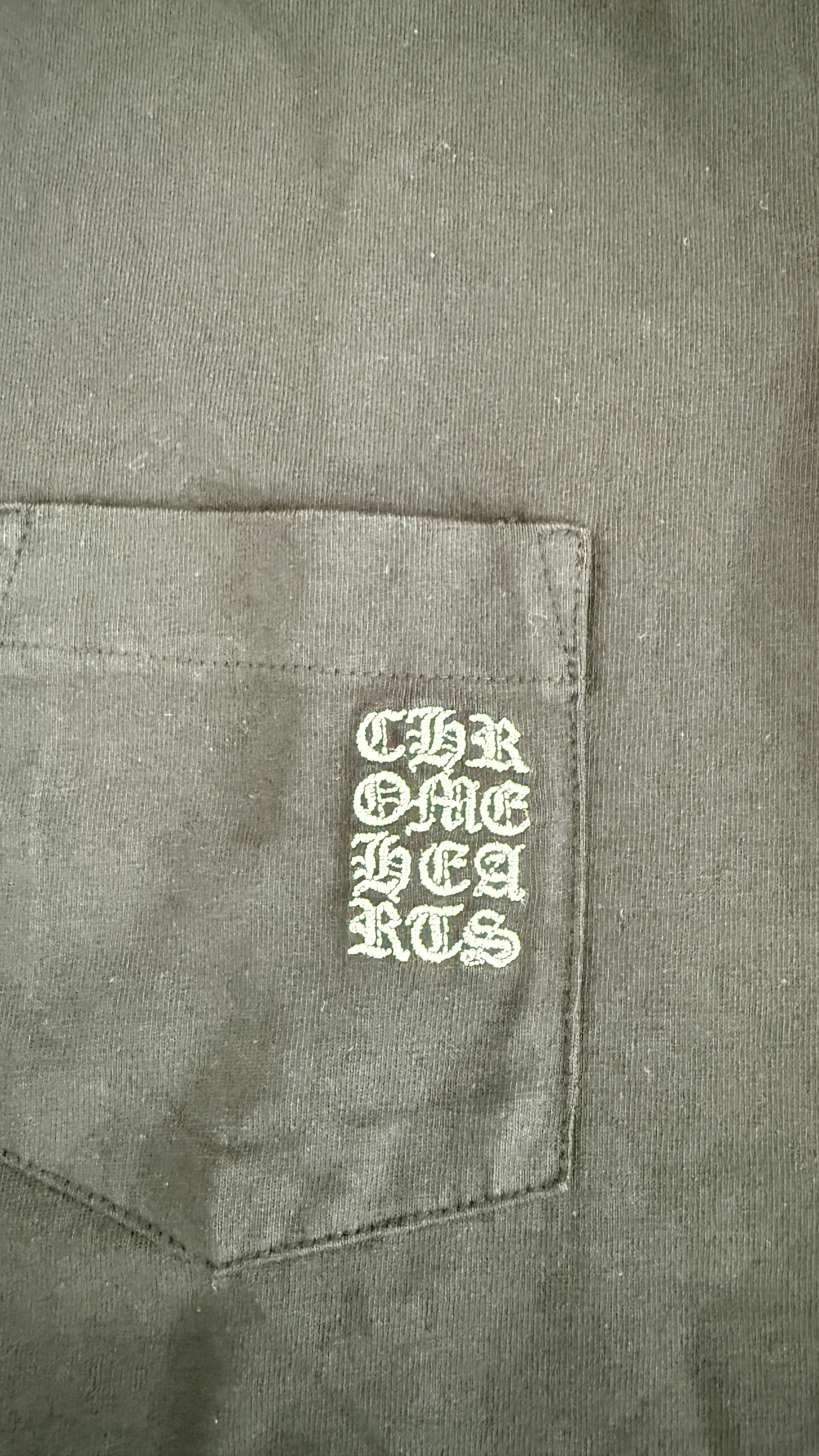 Chrome hearts 梵文 刺繡 十字架 logo tee