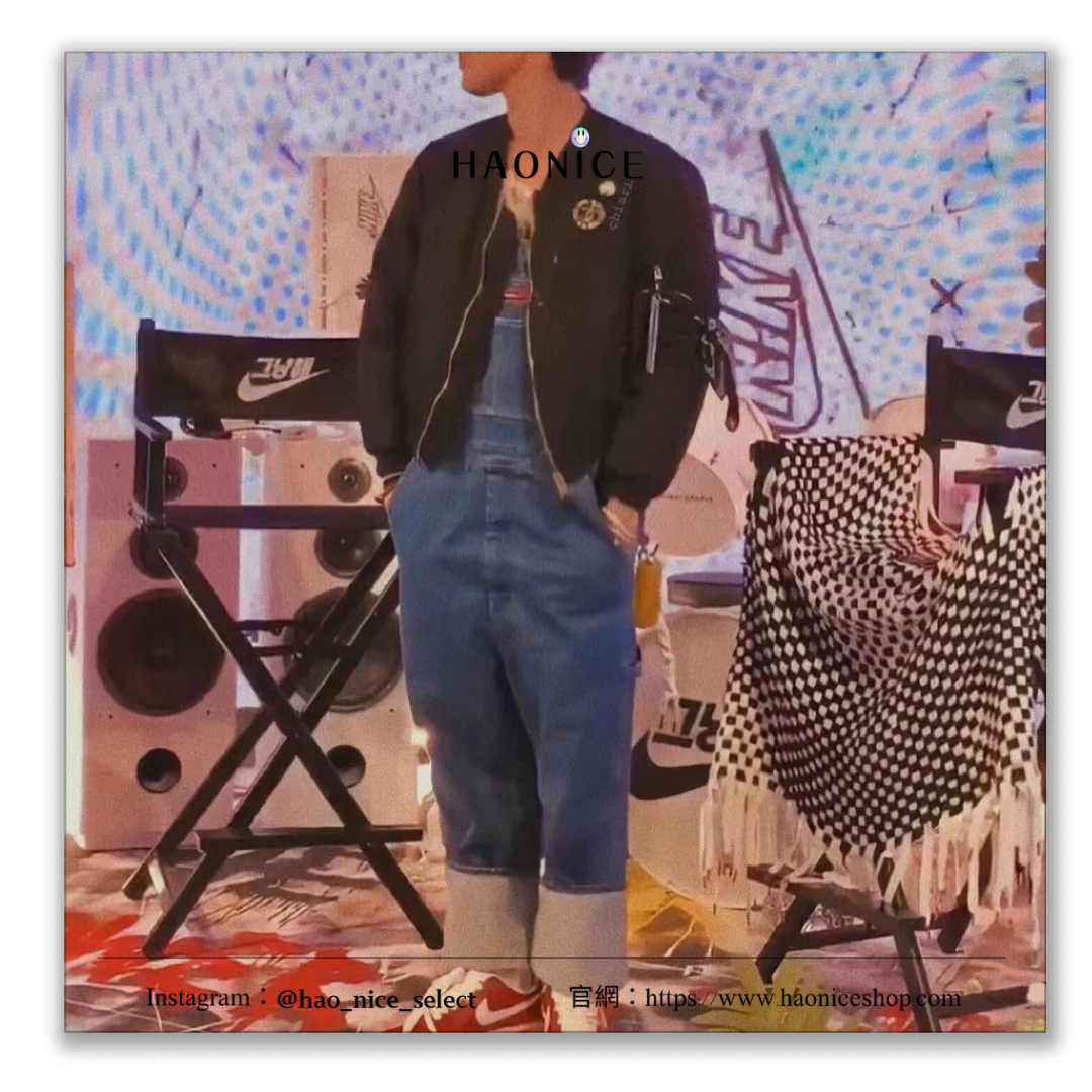 【HAO NICE 】100%韓國正品🇰🇷 PEACEMINUSONE背帶褲權志龍GD同款PMO連體背帶牛仔褲👖