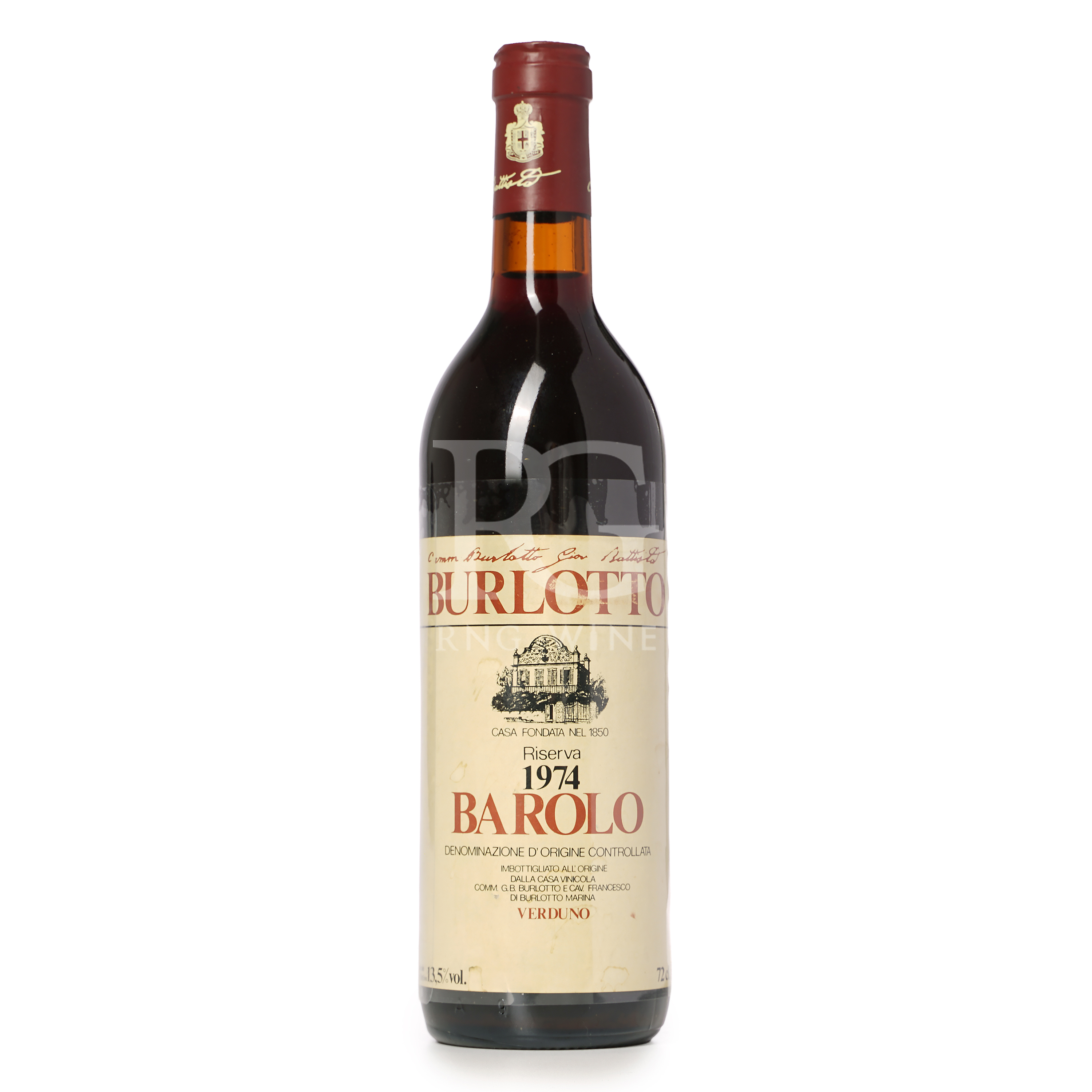 Comm. G.B. Burlotto Barolo Riserva Speciale 1974