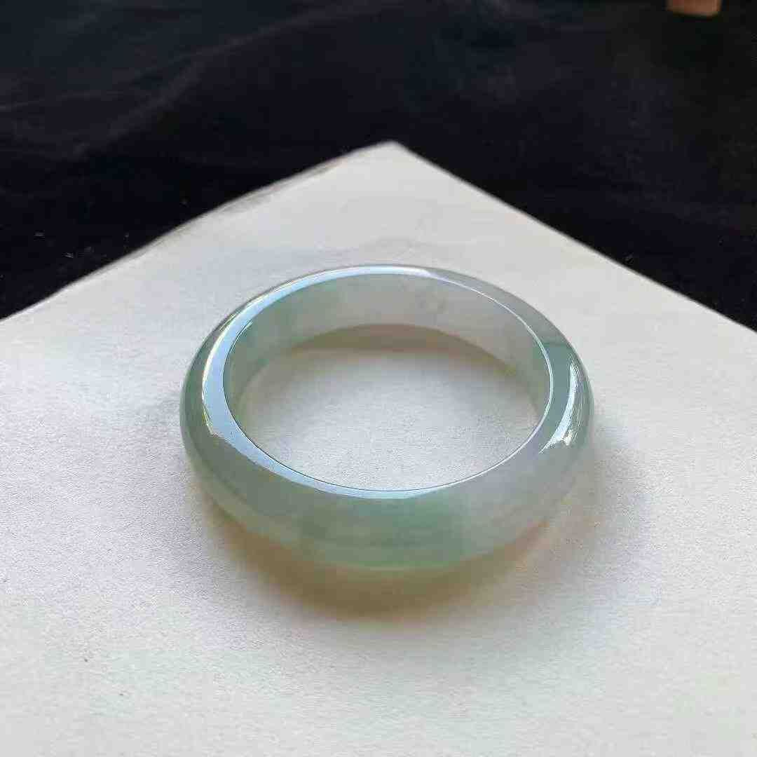 9235654 53.9mm冰雙彩翡翠正圈手鐲 (52-54)