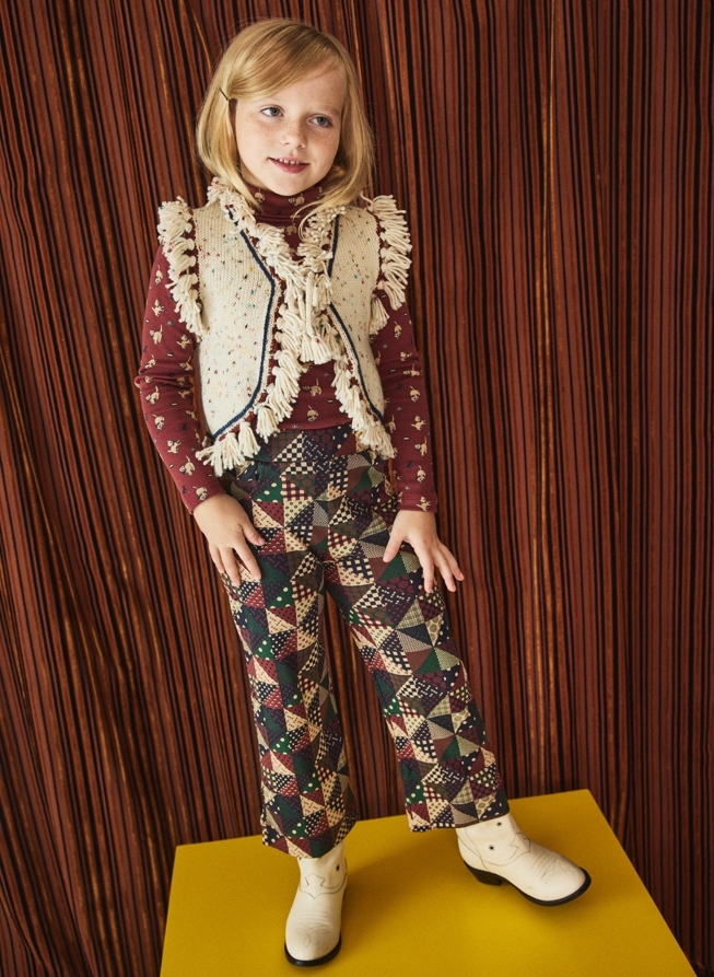 Misha & Puff 混色流蘇背心Fringe Vest - Snowglobe Confetti