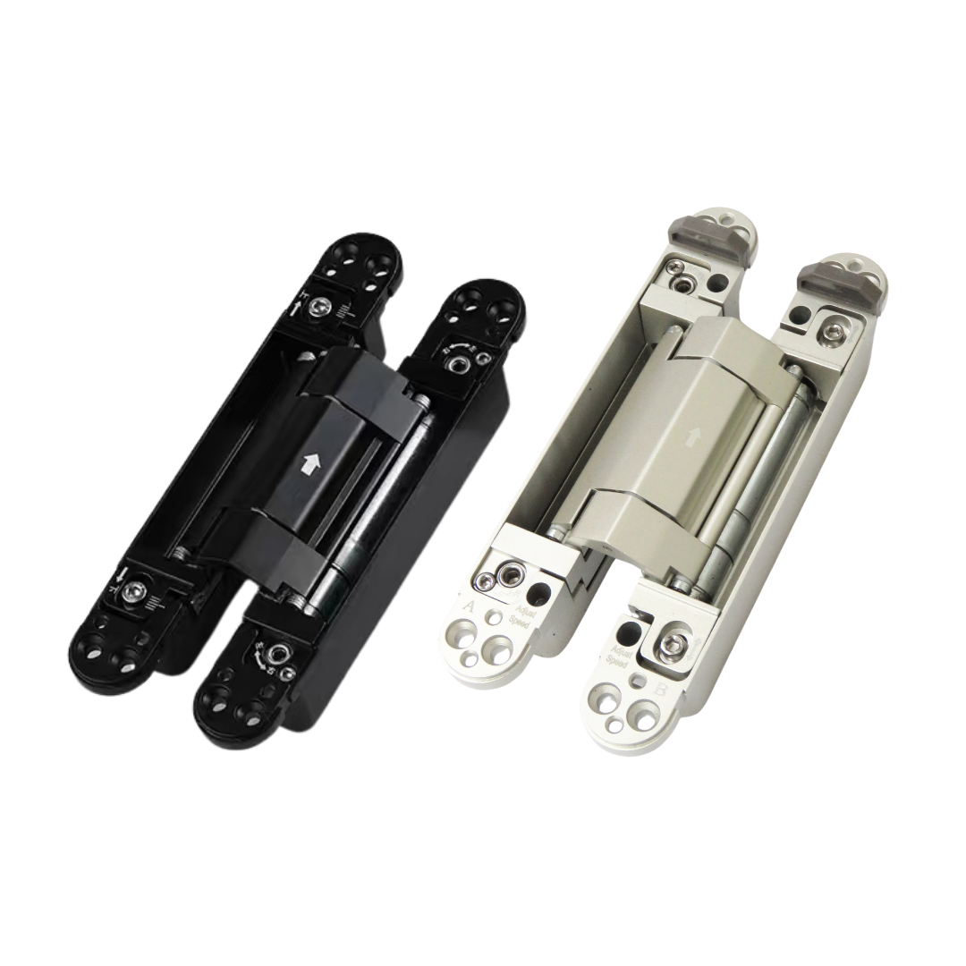 【五金小姐】HS01 隱形合頁 暗藏雙軸液壓合頁 單片 可加購專用開槽器