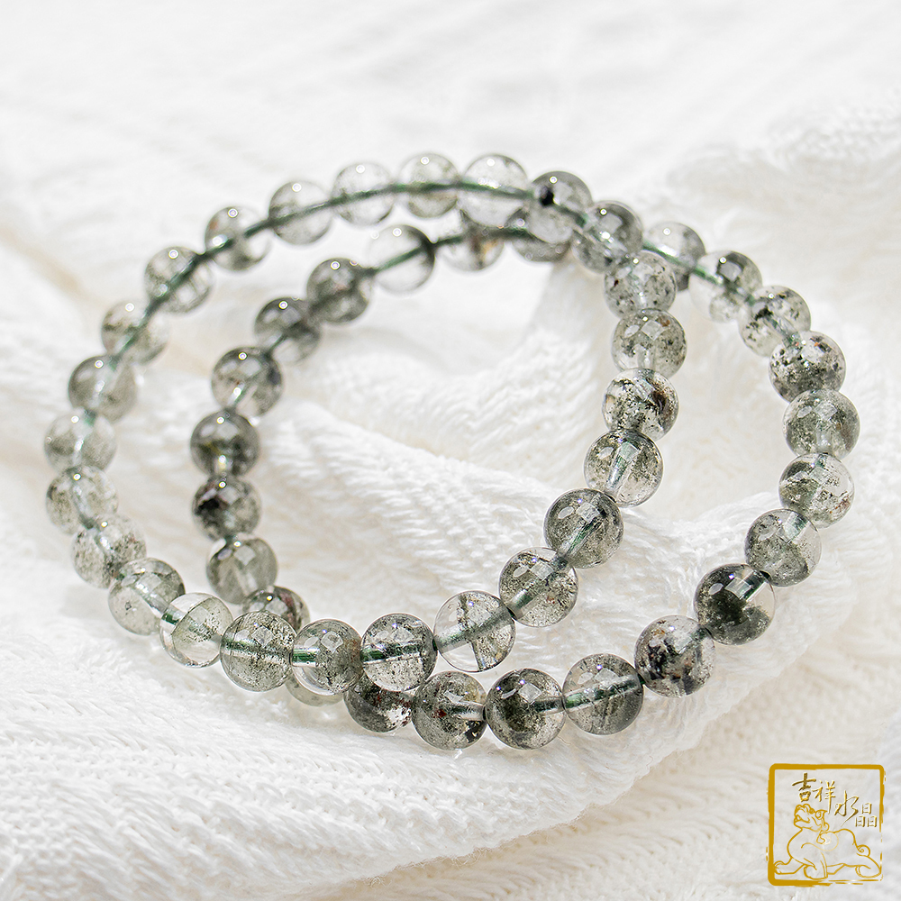 Green Phantom Quartz bracelet 7mm