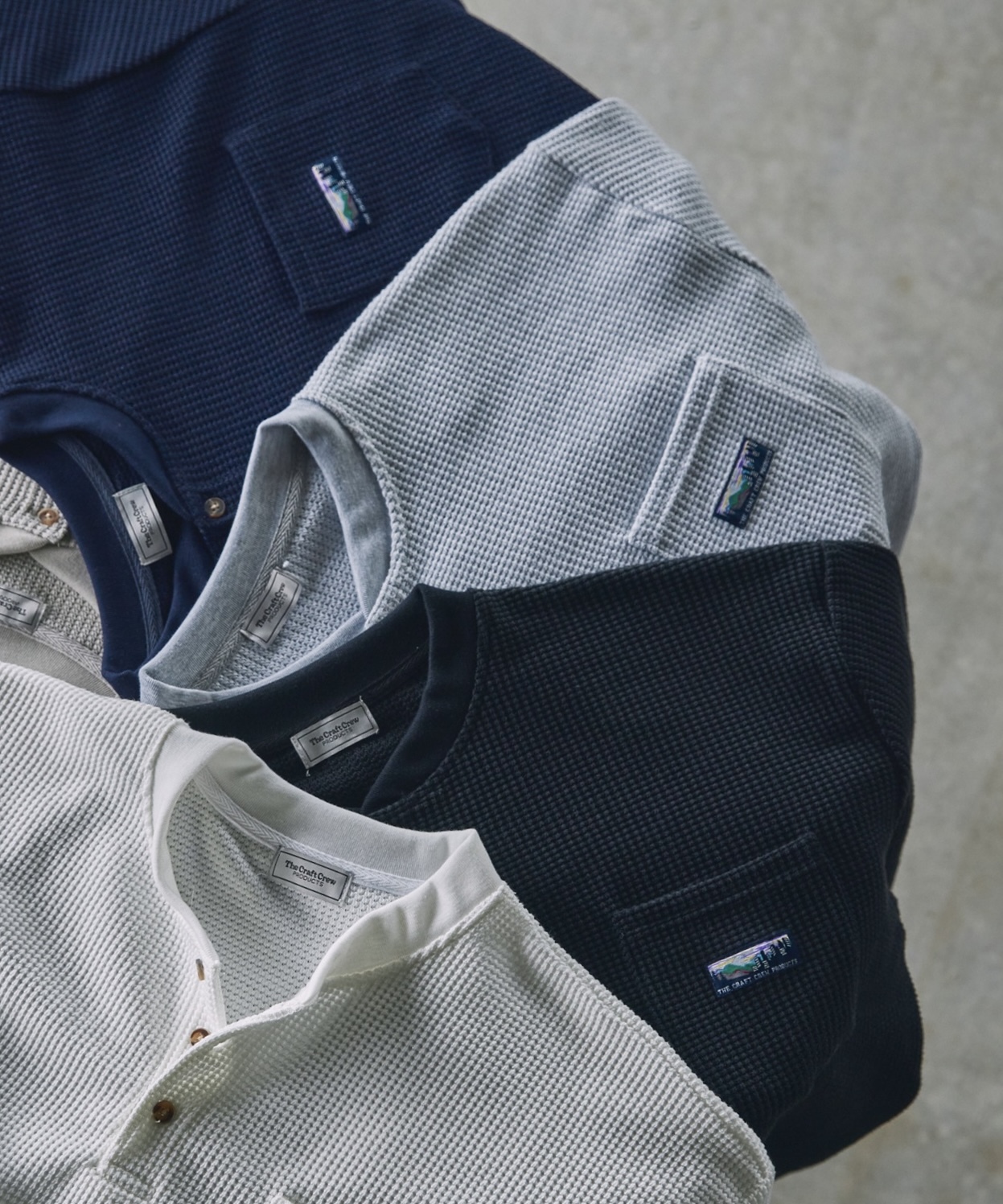 現貨THE CRAFT CREW 抗菌防臭 華夫格 『亨利領』 長袖