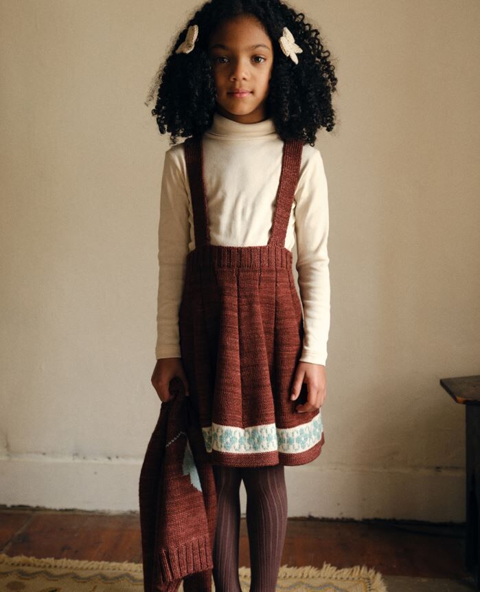 Misha & Puff 羊毛帶吊裙 Folk Ribbon Sigrid Dress - Madder Root