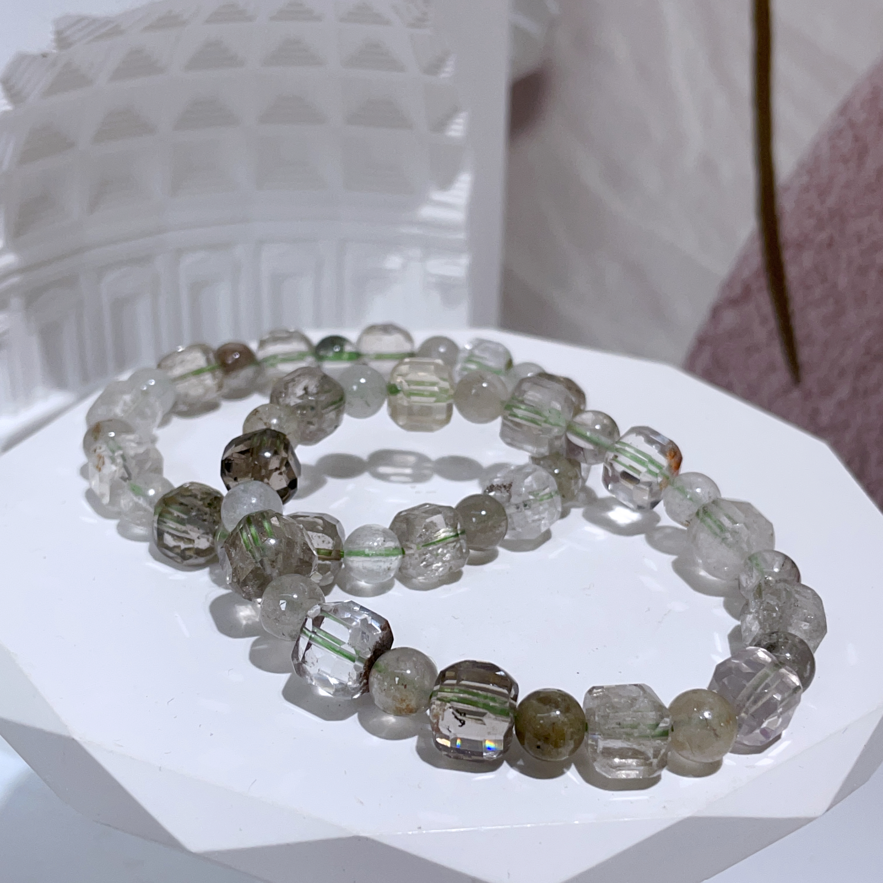 四季幽靈方切手串 8mm