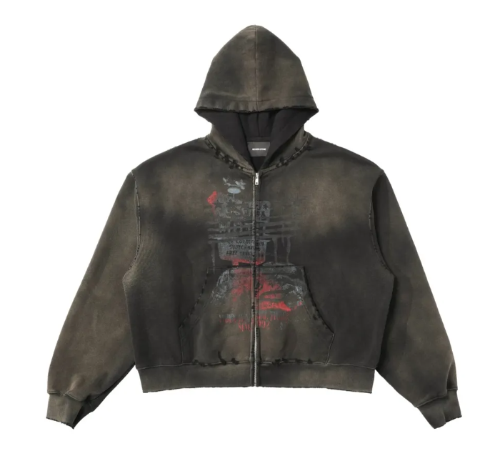 REGEN ZONE 25ss「RIOT」美國血漬紅鷹破壞做舊外套