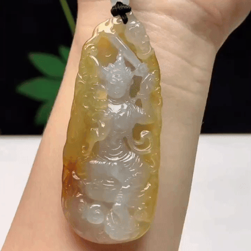 92333 翡翠黃翡虛空藏菩薩