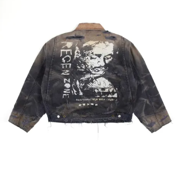 REGEN ZONE 25ss「RIOT」日本珠帆布做舊破壞夾克外套