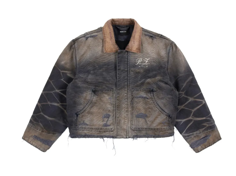 REGEN ZONE 25ss「RIOT」日本珠帆布做舊破壞夾克外套