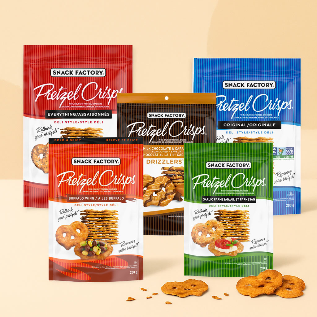 Snack Factory Pretzel Crisps 蝴蝶脆餅系列 - 香脆薄片、多重風味
