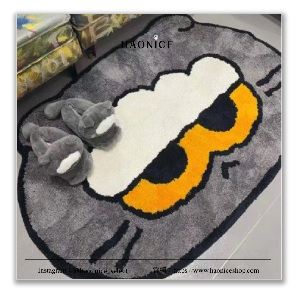 【HAO NICE】100%韓國正品🇰🇷 PEACEMINUSONE權志龍GD周邊🔥ZOA聯名 煤氣罐貓咪 絨毛地毯 腳踏墊
