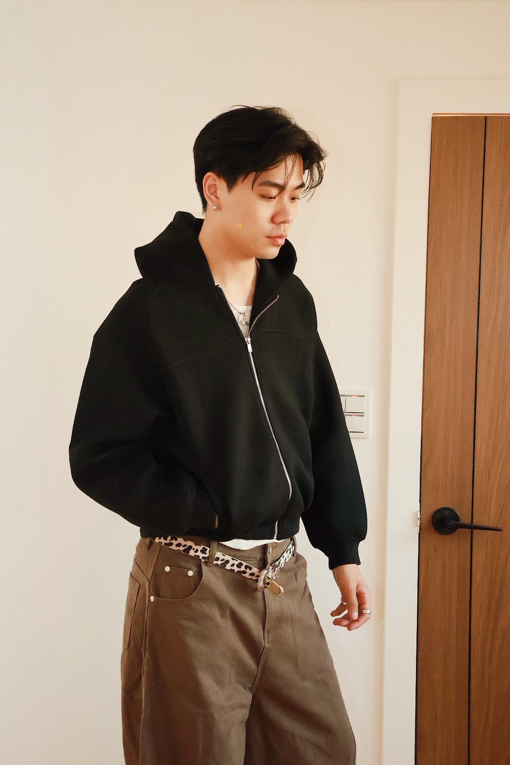 FU 亞麻設計感 BOXY 寬短 棉質 #外套