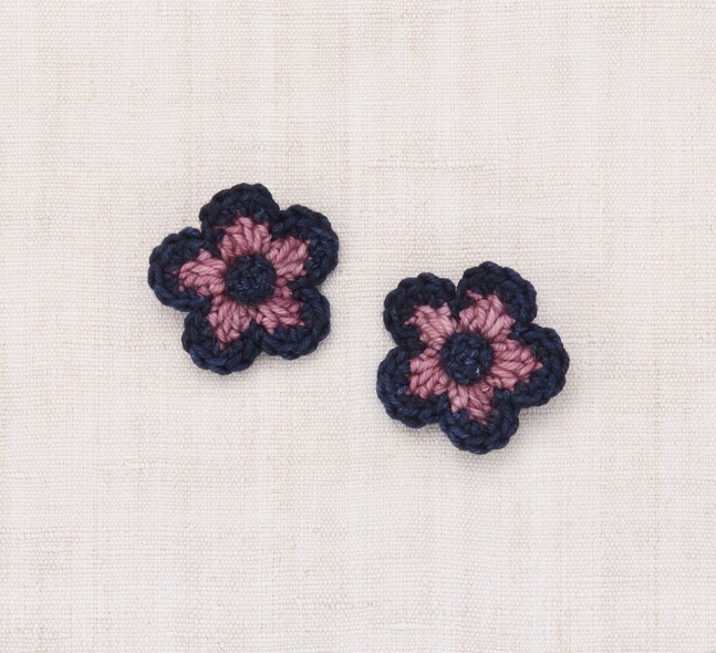 Misha & Puff  編織花花髮夾 Medium Flower Clip Set - Antique Rose