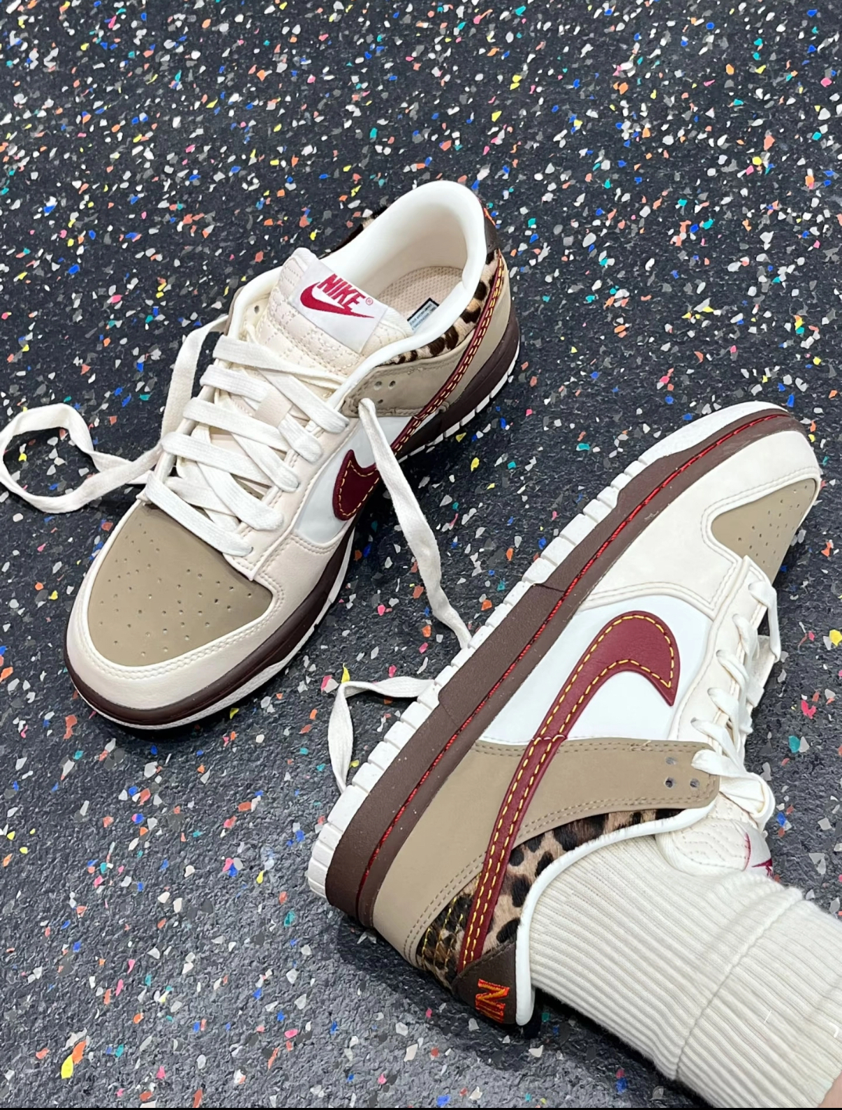 Nike Dunk Low 米棕色拼接 咖啡色 豹紋 美拉德 皮革 女款 IM6687-262/預購